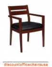 Wood Guest Chair Mahogany